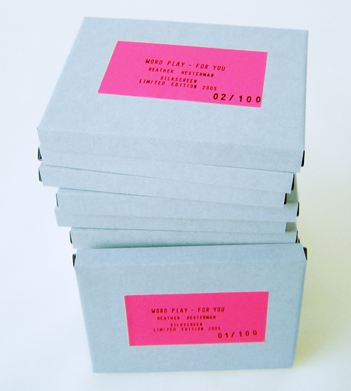 Heather Hesterman, Print Matters